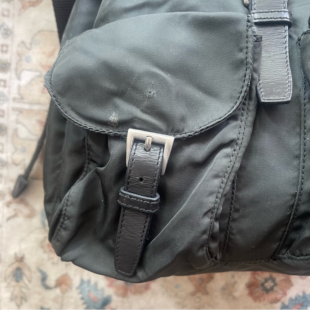 Prada Black Nylon Vintage Grey Backpack - Picture 15 of 16